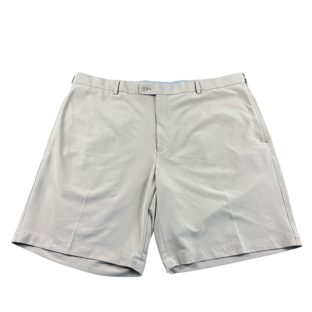 Peter Millar Wicking Light Brown Performance Golf Shorts Mens 40 9 Inch Inseam